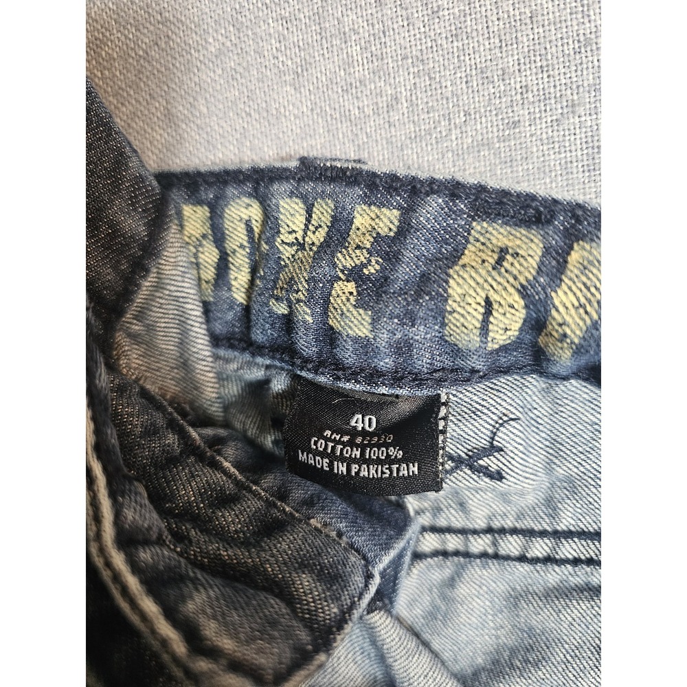 Smoke Rise Men's Denim Jeans Blue Distressed Size 40 - Picture 4 of 4